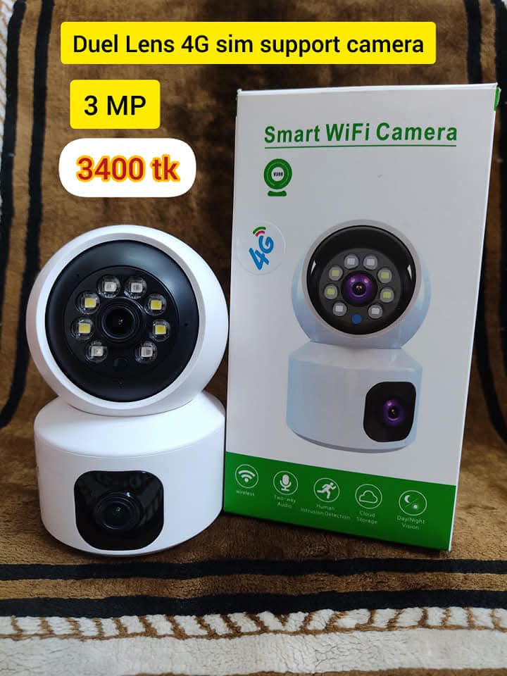 Dual Lens 4G Sim Support Camera (3MP)